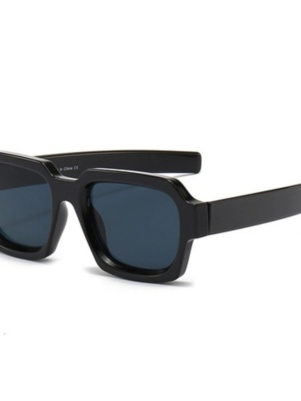 Geometric Rectangular Sunglasses - Multiple Lens Colors - Picture 2 of 6